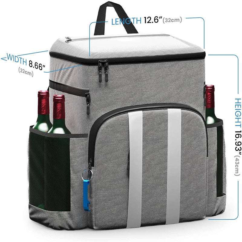 Large Capacity Insulated Cooler Backpack – Portable Picnic & Travel Refrigerated Bag
