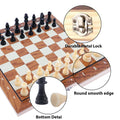 3 In 1 Wooden Chess Set Folding Chess Pieces Wooden Chess Board Family Toy