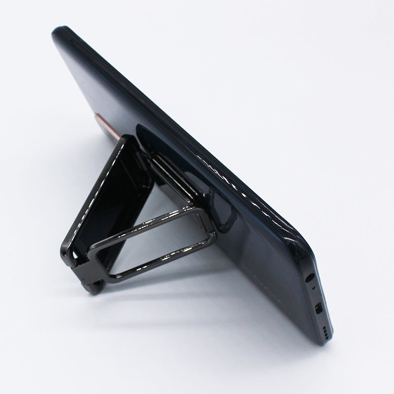 Phone holder with a smartphone