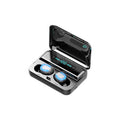 Wireless earbuds in a charging case