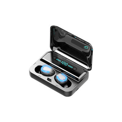 Wireless earbuds in a charging case