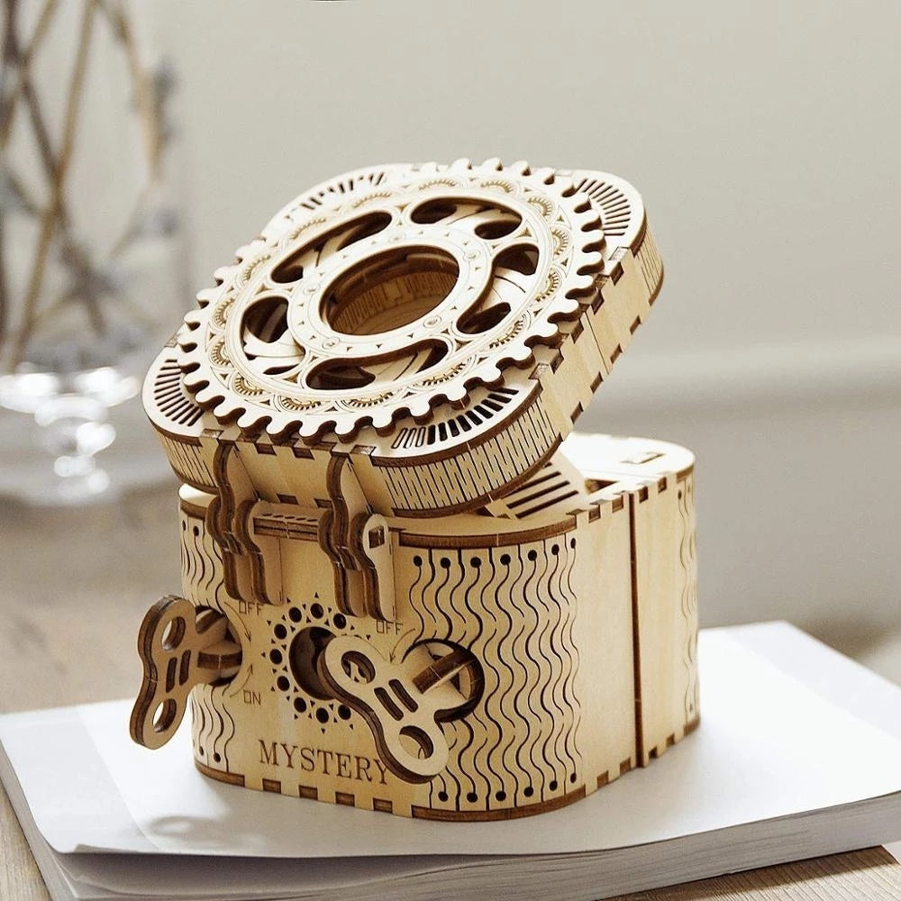 ROKR Treasure Box 3D wooden puzzle assembled view