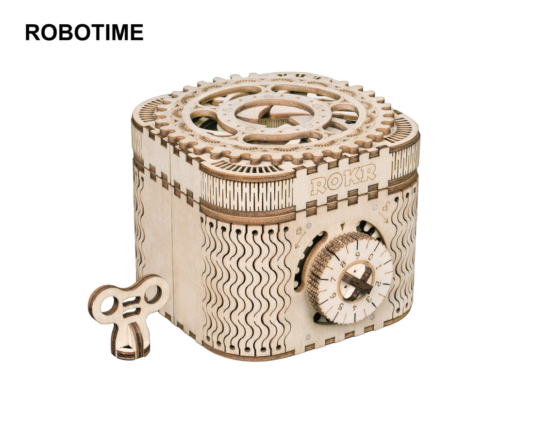 ROKR Treasure Box 3D wooden puzzle assembled view