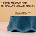 easy-clean polished metal pet bowl with rubber bottom