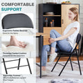 Leather Upholstered Folding Chair