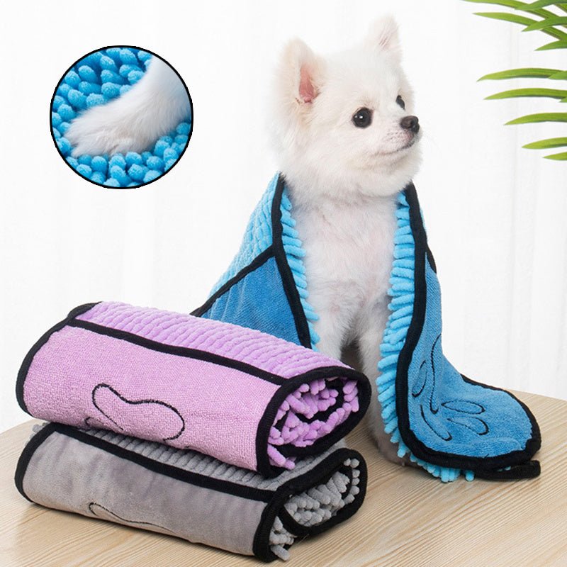 Dog Bathrobe Towel – Super-Absorbent Microfiber Quick-Dry Robe for Dogs & Cats - PrimeFlow