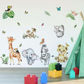 Wall Stickers Decals Animal Jungle Forest Train Kids Room Nursery Decor Peel & Stick