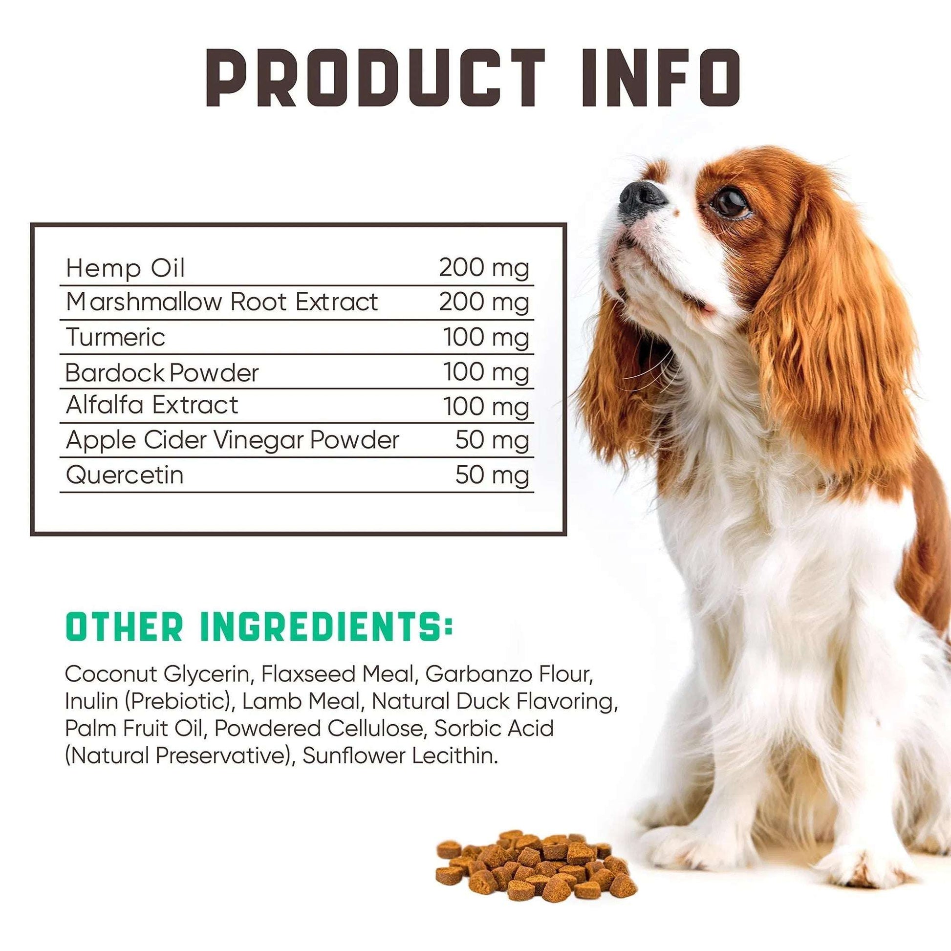 Natural Dog Allergy Chews With Omega Probiotics Apple Cider Vinegar Dog Allergy Relief Supplement Helps With Hot Spots Itchy Skin Seasonal And Food Dog Allergies 180 Allergy Chews For Dogs