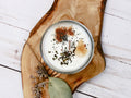 hand-poured ritual candle peppermint poppy seeds cinnamon

