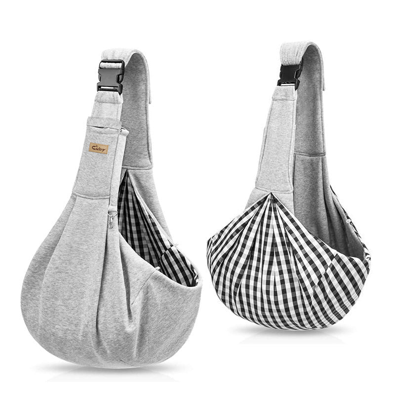 Pet Sling Carrier – Hands-Free Adjustable Travel Bag for Dogs & Cats - PrimeFlow