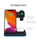 Ninja 15W 3-in-1 Fast Wireless Charging Station for Phone, Watch & Earbuds