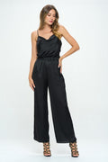 solid color satin tank top polyester spandex blend